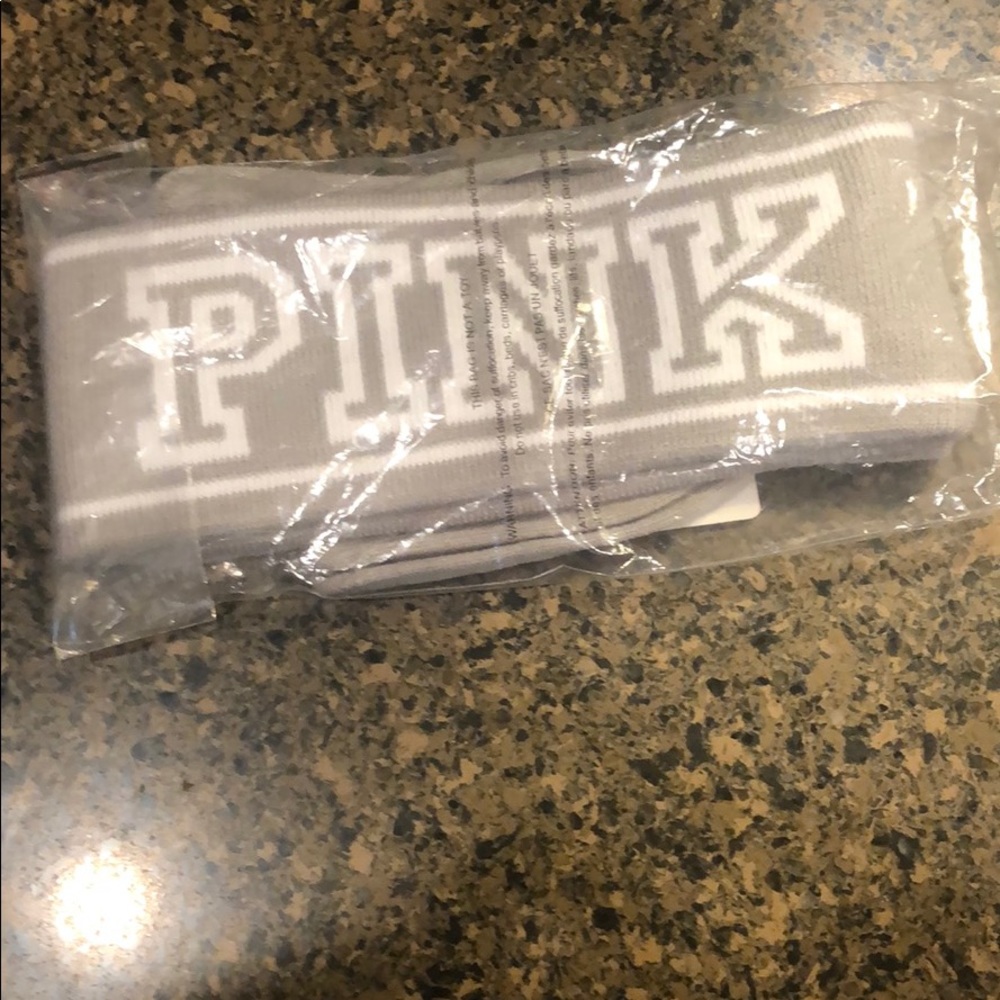Victoria secret pink gloves and ear warmers